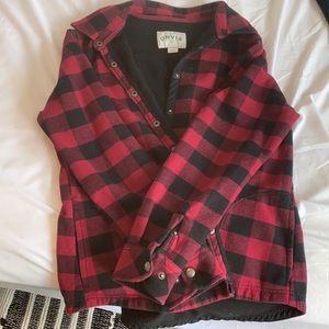 Large fleece lined flannel